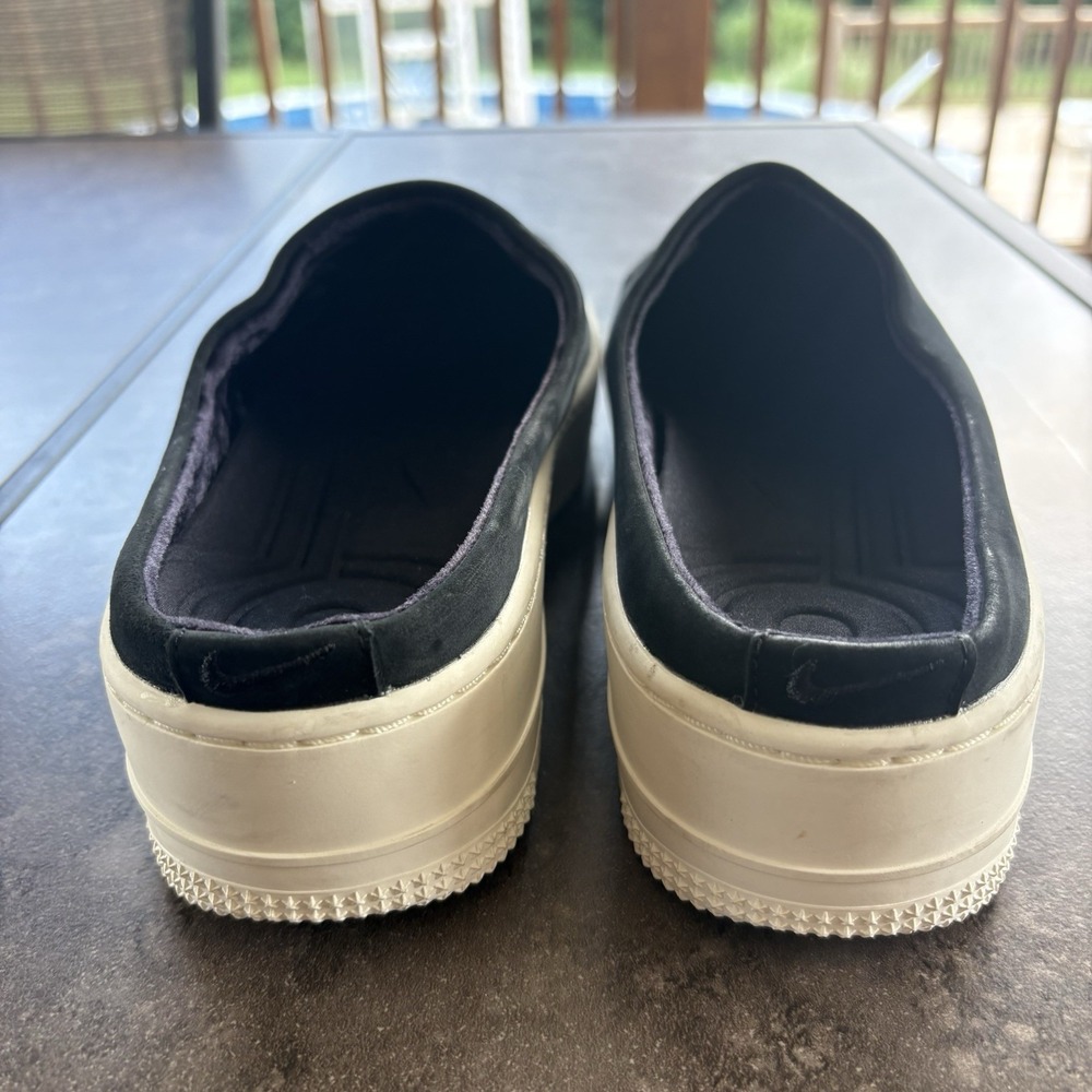 Nike Air Force 1 Lover XX Premium Mule Sneakers Chunky Black Suede Women's 12 - Picture 5 of 11